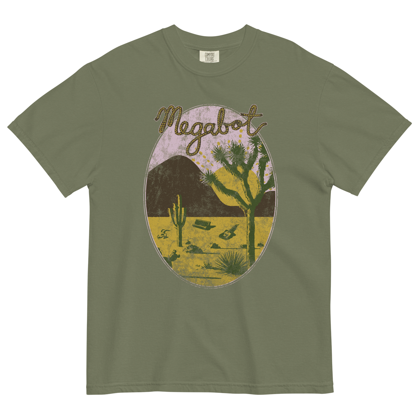 Turn The Page - Army Green T-Shirt